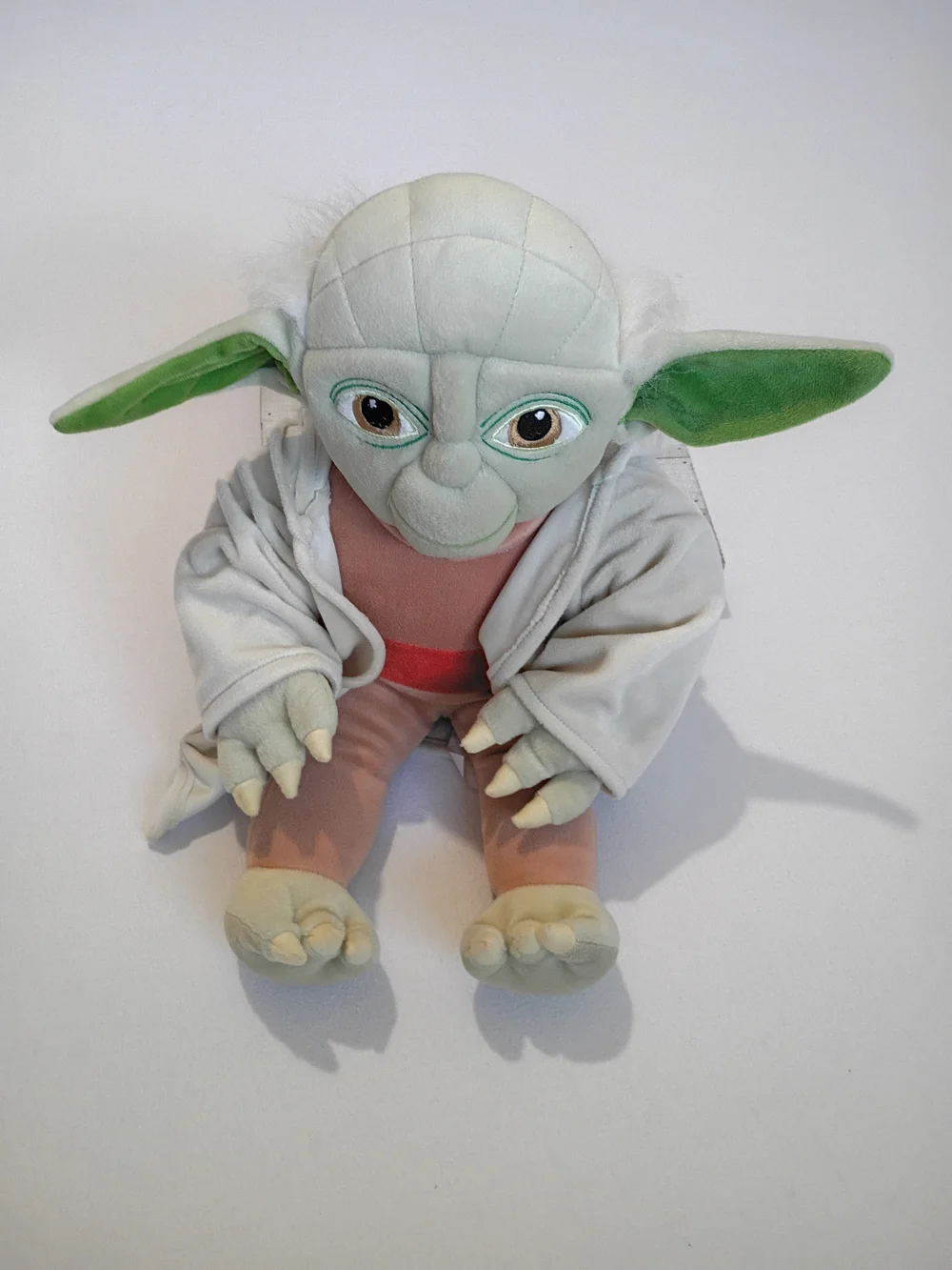 Star Wars 18 Inch Yoda plush features a removable tan robe Green, Brown, Tan